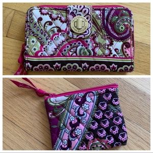 BUNDLE Vera Bradley - Wallet and Coin Pouch